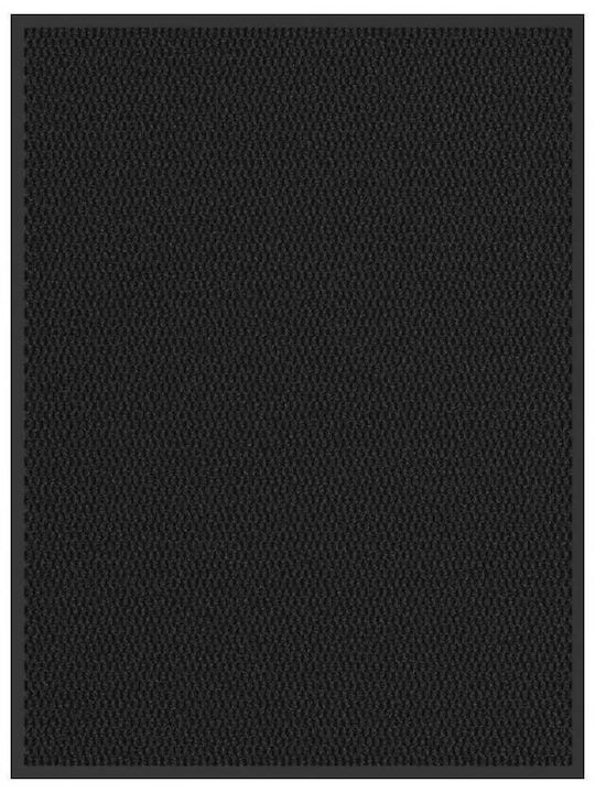 vidaXL Fußmatte Rutschfest Schwarz 90x120cm