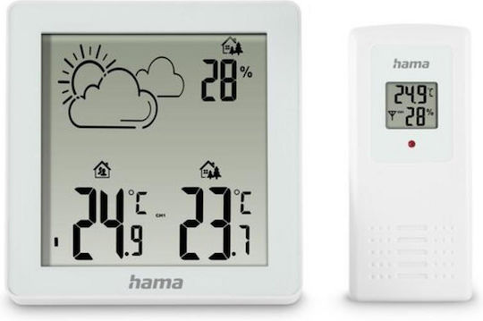 HAMA 00222234 Wireless Stație meteorologică Digital De masă Alb