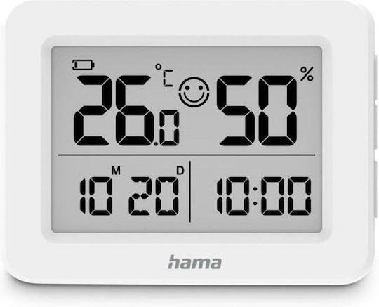HAMA 00222231 Drahtlos Wetterstation Digital Tischplatte Weiß HAMA 00222231 Drahtlos Wetterstation Digital Tischplatte Weiß