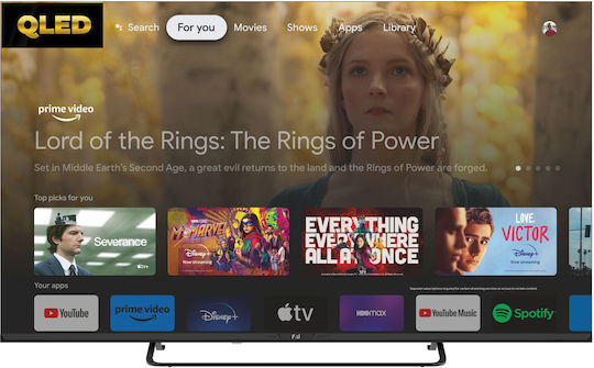 F&U Smart Television 65" 4K UHD QLED FLG65141QL HDR (2024)