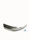Galifas Metallic Decorative Platter Silver 43x14x13cm