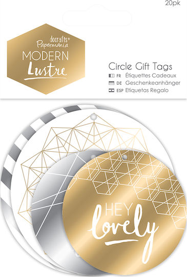 Etichete Rotunde Cadou 20 Bucăți Luciu Modern