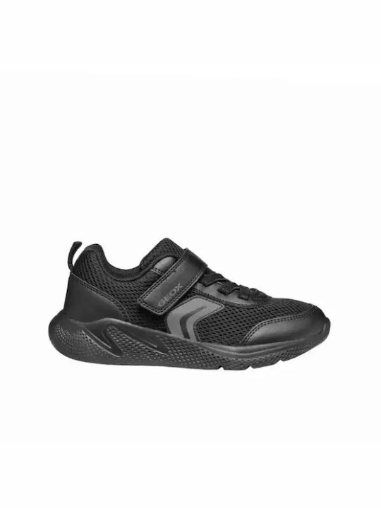 Geox Sprintye Παιδικά Sneakers Μαύρα