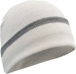 Jacques Hermes Beanie Fleece Beanie Knitted in White color