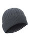 Beanie Ανδρικός Fleece Σκούφος Πλεκτός σε Γκρι χρώμα