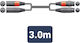 Citronic XLR Cables 2 x XLR Female - 2 x XLR Male Black 3m 2XF-2XM300