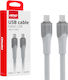 AMiO USB 2.0 Cable USB-C male - USB-C 60W Λευκό 3m 04293