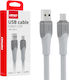 AMiO Regular USB 2.0 Cablu USB-C bărbătesc - USB-A 60W Alb 2m (04290)