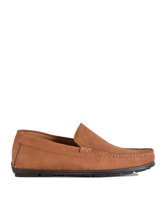 Men's Leather Moccasins Tabac Brown