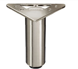 Viometale Metallisches Bein 35x35x5cm Matt Chrom