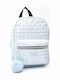 Kinder Puffer-Rucksack Hellblau 24x13x30 Hellblau