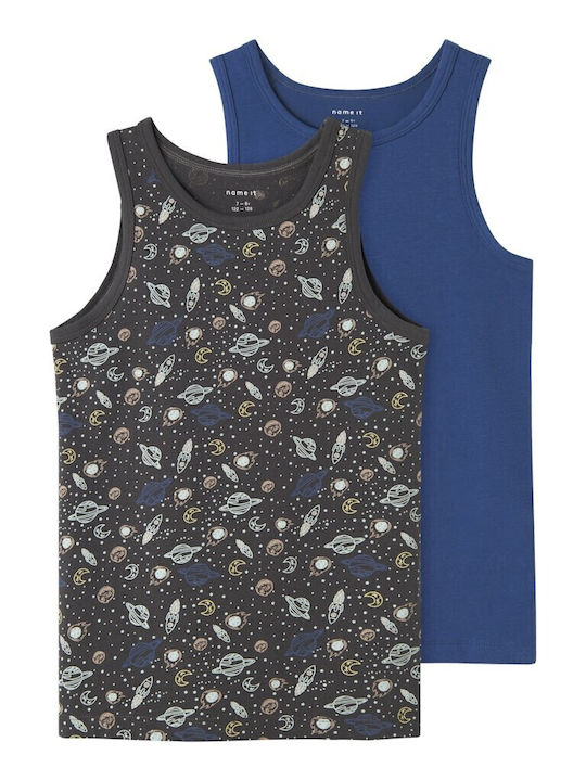 Name It Kids' Set with Undershirts Charcoal 2pcs