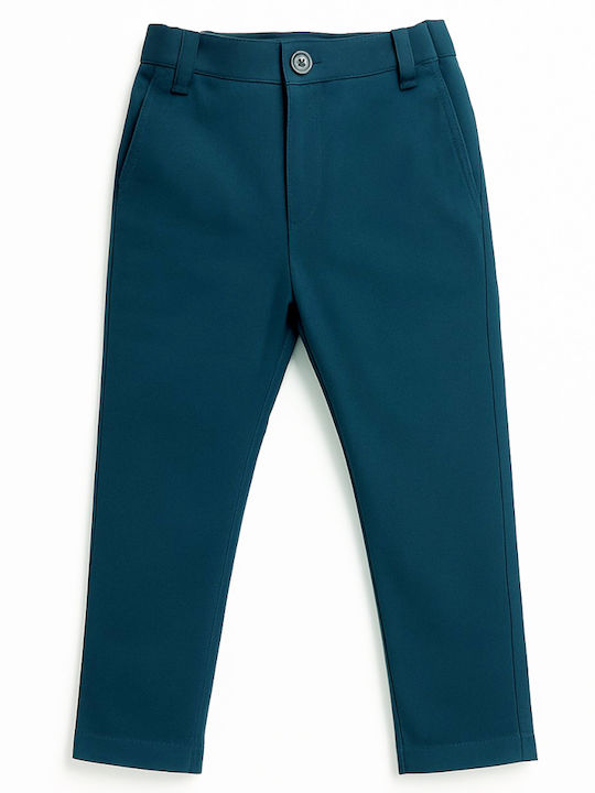 Versace Kids' Pants Petrol