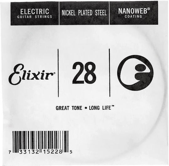 Elixir Nanoweb Corzi Pentru Chitară Electrică Oțel Plăcat Cu Nichel 28"