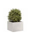 vidaXL Metallic Silver Planter Box 40x40x30cm