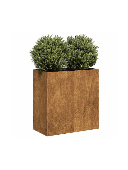vidaXL Blumenkasten Metallisch Brown 80x40x80cm.