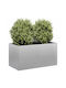 vidaXL Planter Box 80x40cm Silver 860673