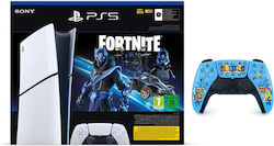 Sony PlayStation 5 Slim Digital 1TB Fortnite Cobalt Star (Official Bundle) & Dualsense Fortnite Limited Edition