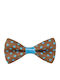 Παπιγιόν Καστανό Γαλανό Πουά 0501009 Brown Blue Καφέ Brown