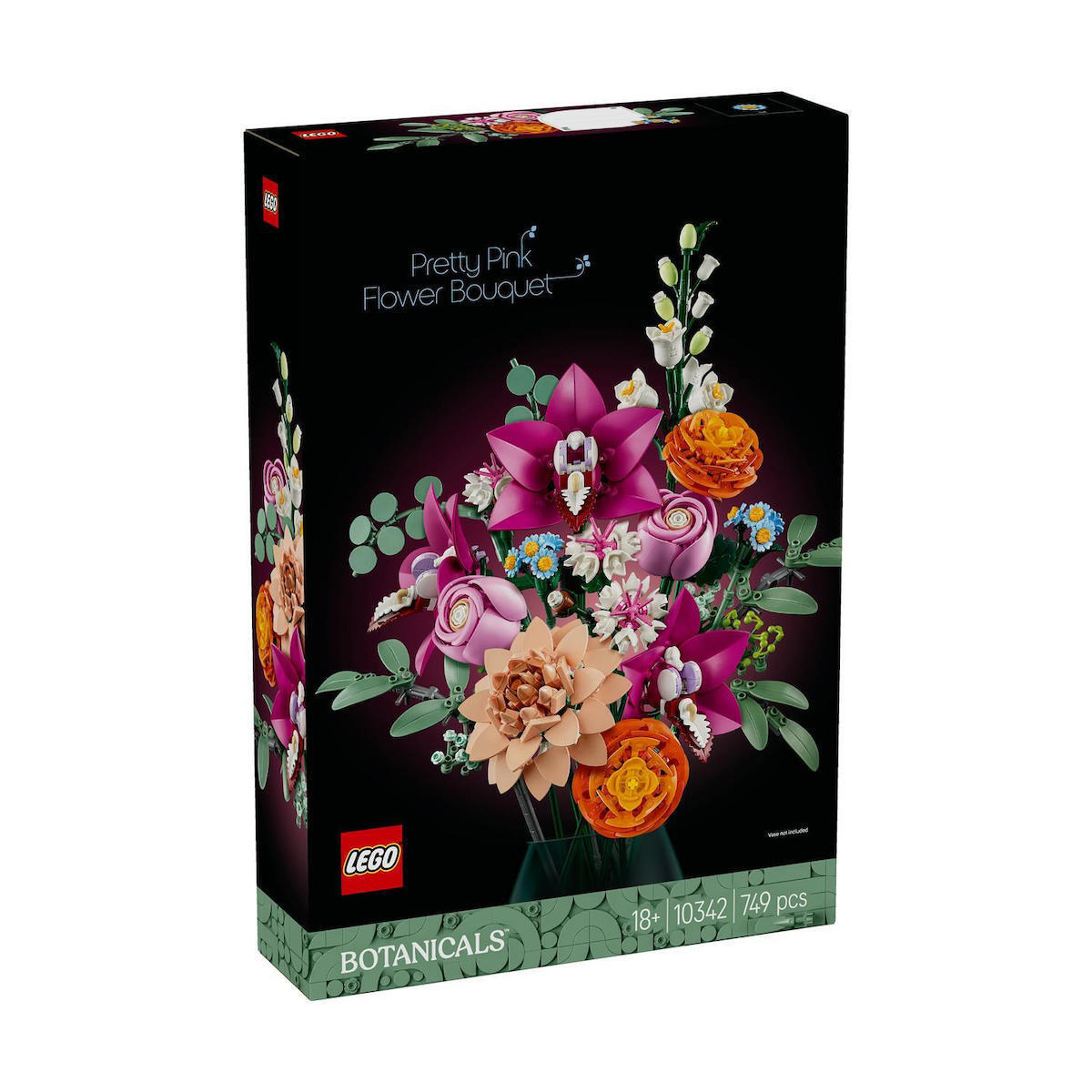 LEGO Botanical Collection Pretty Pink Flower Bouquet Pentru 18+