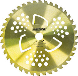 Lamă pentru tăiat iarbă 40t 3t buruieni 255 x 25,4 mm Raider Garden Tools 110364