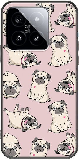 Pug Lover Xiaomi 14t 5g Black TPU Black Silicone