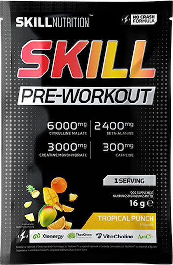 Skill Nutrition Skill Pre-Antrenament Alte Suplimente Alimentare 16gr Tropical Punch