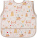 Babyono Baby Bib Waterproof Plastic Coverall with Hoop & Loop Fastener and Pocket for 6 Months+