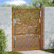 Vidaxl Garden Gate 105x130 Cm Cross Design Weat...