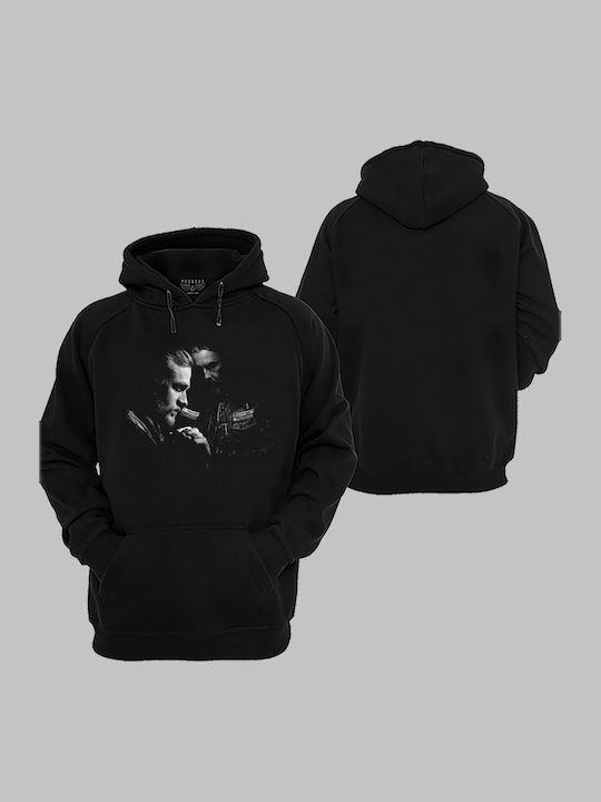 Дамски суичър с джобове в черно от Pegasus Print Sons of Anarchy