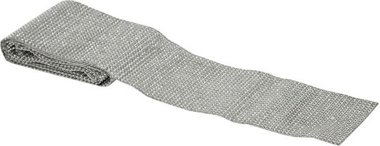 Inart Weihnachtlich Tischtuch Läufer Silber L180xB12cm.