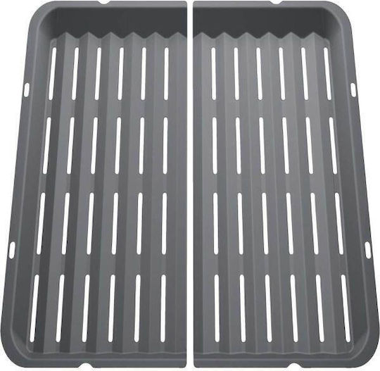 Set 2 tăvi de grătar divizate Bosch Hez625071 00577715 pot fi utilizate în tăvi universale pentru grătar creveți pește ideal ca tăvi chipsuri sigure la mașina de spălat vase 650g antracit