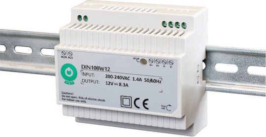 12V 100W 8.3A Hutschienen-Netzteil