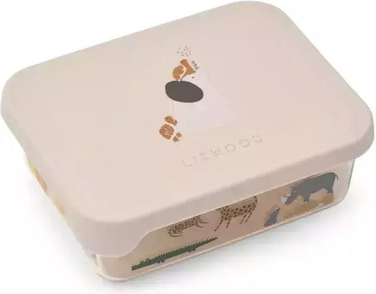 Liewood Ako All Together Plastic Kids Food Container 0.3 Litre Beige 13 x 10 x 4.5 cm