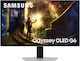 Samsung Odyssey G6 G61SD OLED HDR Monitor 27" QHD 2560x1440 240Hz with Response Time 0.03ms GTG Silver