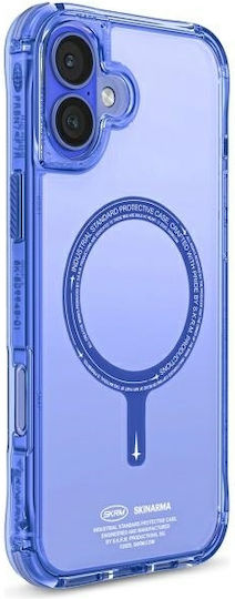 Skinarma Umschlag Rückseite Silikon / Kunststoff Blau (iPhone 16 Plus)