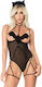 Zoli Sexy Bodysuit Negru