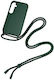 Rixus Back Cover Silicone with Strap Green (Galaxy A35)