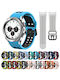 Samsung Galaxy Watch 4 Classic 42mm 20mm Breathable Two-Color Silicone Watch Strap Gray+Yellow