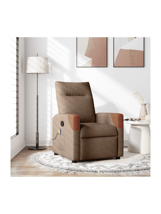Relax Armchair Massage with Footstool Coffee 50x54x100cm