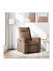Relax Armchair Massage with Footstool Coffee 50x54x100cm