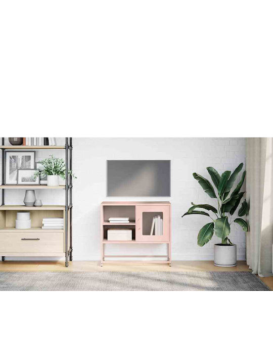 Έπιπλο Τηλεόρασης Μεταλλικό Ροζ Μ68xΠ39xΥ60.5cm