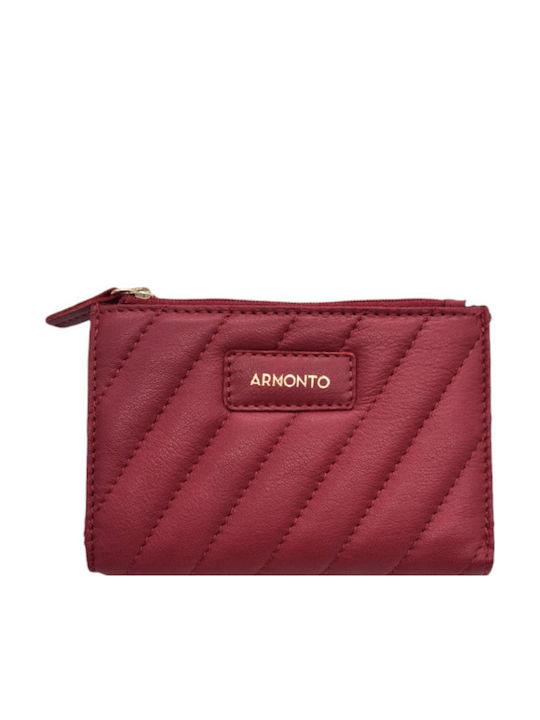 Armonto Small Leather Women's Wallet Cards Magenta