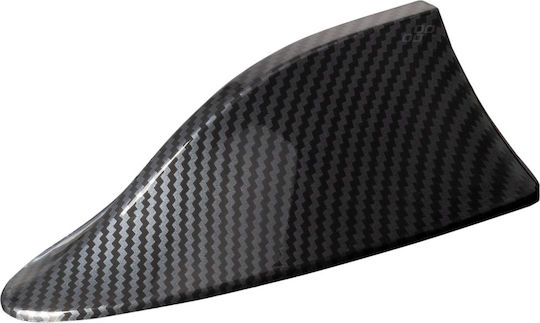 AMiO Car Antenna Roof Shark for Radio in Black Carbon Color