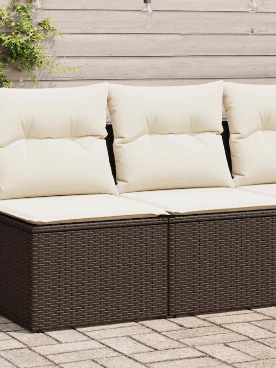 Two-Seater Outdoor Sofa Rattan with Cushions 55...