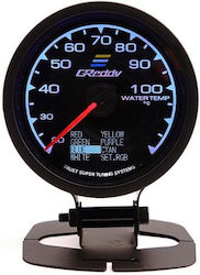 Greddy Instrument analogic Temperatura apei Pentru mașină 62mm