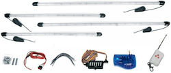 Κιτ Φωτισμου Undercar Blue 2 X 86cm + 2 X 120cm Κοντρολ Flexible Simoni Racing