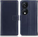Mad Mask Brieftasche Leder / Synthetisches Leder Blau (Honor 90 Smart)