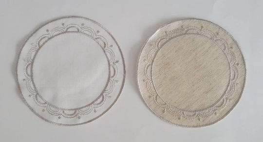 F&L Заоблено Сувенир Дърво with Beige Circle 1бр