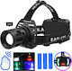 Rechargeable Headlamp LED with Maximum Brightness 1000lm Multicolour